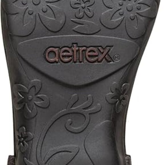 Aetrex Jane Orthopedic Thong Sandals  - Adjustable Ankle Strap  Black 9  NEW - Picture 3 of 4